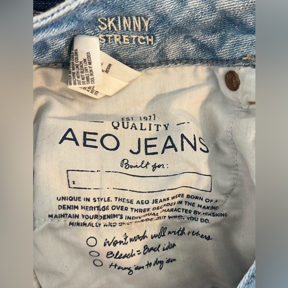 American Eagle Skinny Stretch Jeans Size 4 regular - Picture 5 of 5